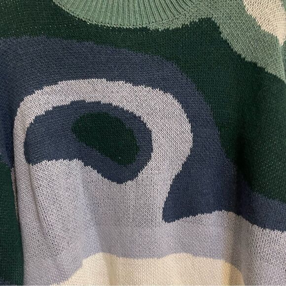 NWOT Color Block Drop Shoulder Sweater - Picture 5 of 9
